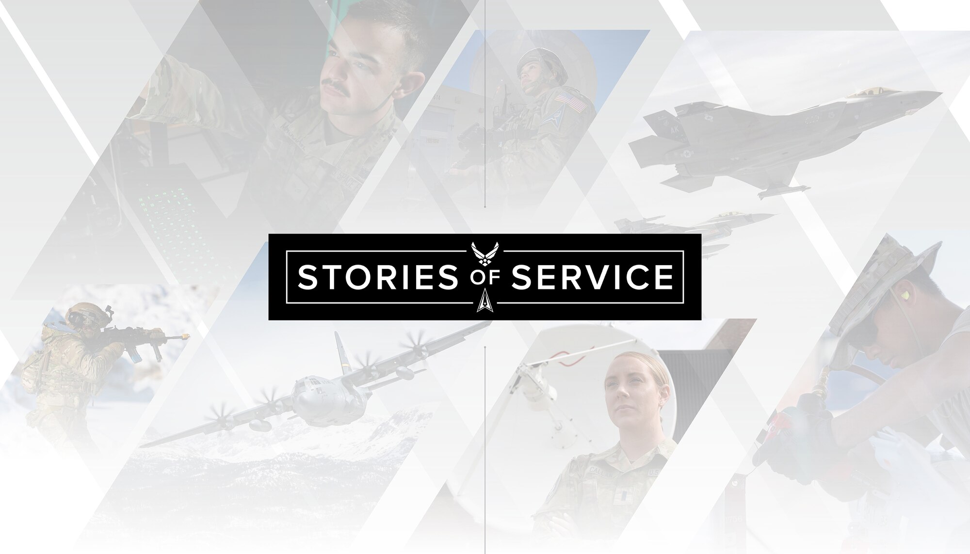 Stories of Service graphic. (U.S. Air Force graphic by Jim Masie)