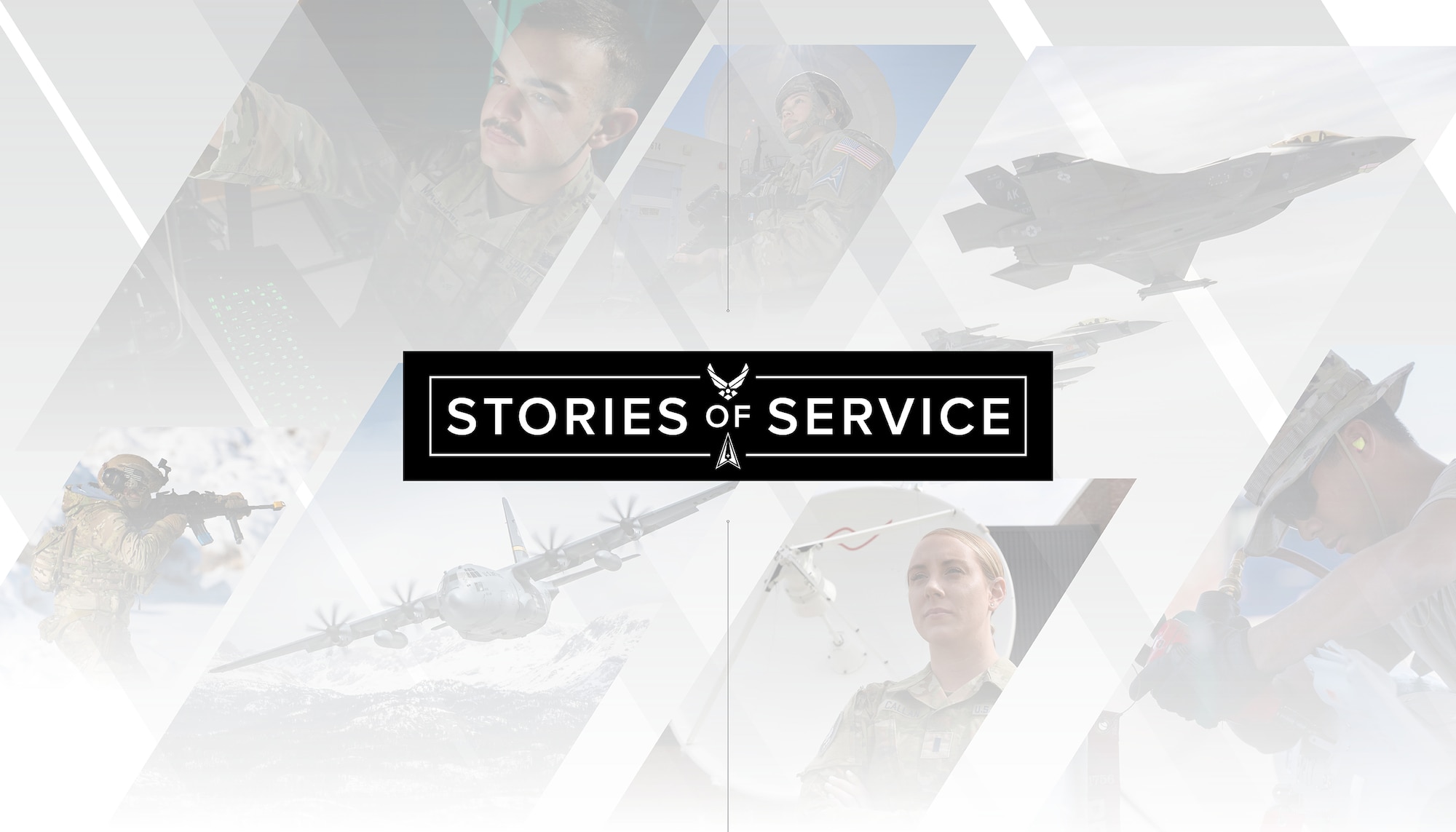 Stories of Service graphic. (U.S. Air Force graphic by Jim Masie)