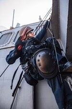 A Sailor conducts VBSS training aboard USS McFaul (DDG 74).