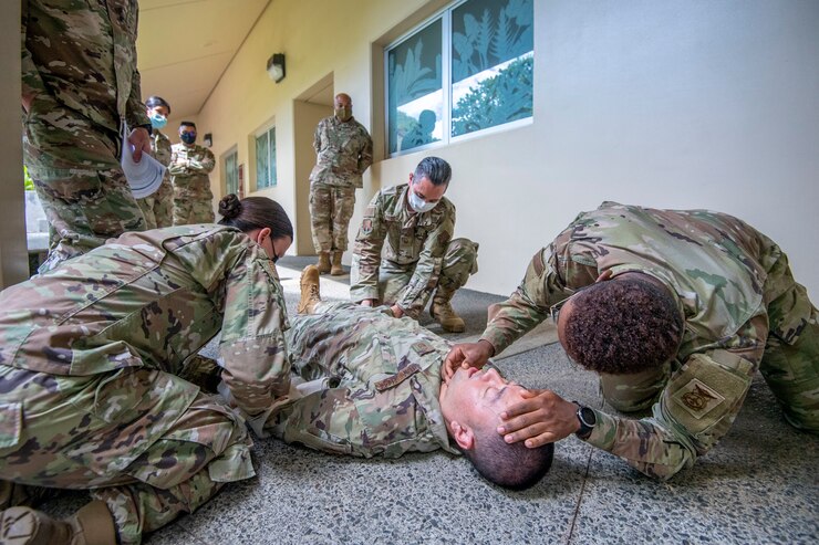 The 624th Regional Support Group conducted Tactical Combat Casualty Care training while at Joint Base Pearl Harbor-HIckam March 5, 2022.