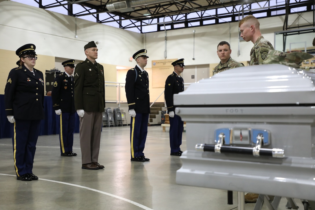 Soldiers from around the commonwealth were educated, graded and assessed in the ways of the Kentucky National Guard Honor Guard March 20-26.