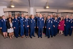 Air Force Recruiting Service’s 18 best recruiters representing the Total Force recruiting mission pose for a group photo March 21, 2023, at Joint Base San Antonio-Randolph, Texas.