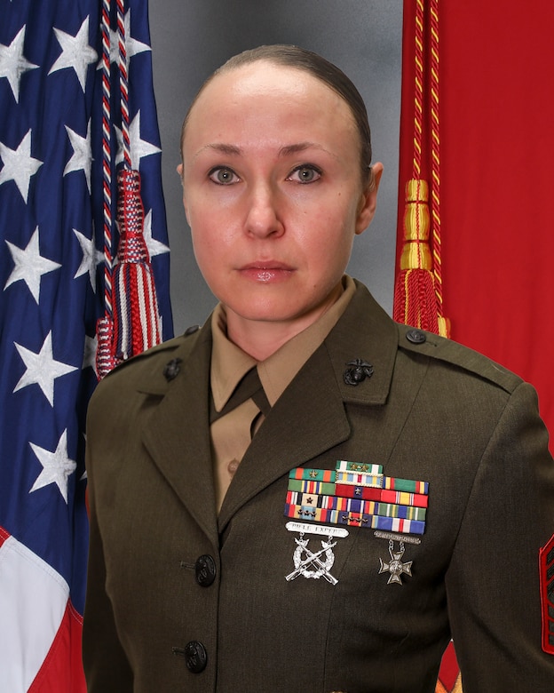 SgtMaj Sarah Bickel, RS Kansas City Sergeant Major, command photo without a banner.