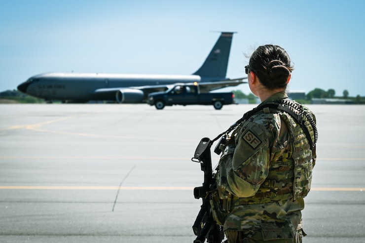 The 155th Air Refueling Wing exercised an Alert Aircraft Repositioning Plan with the 55th Wing, Offutt AFB, May 14, 2022, at the Lincoln Air Force Base, Neb.