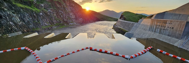Aerial Photo of Isabella Dam, September 2022