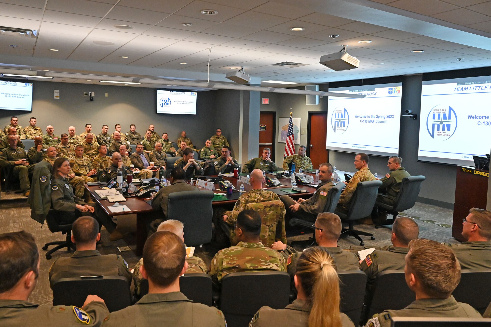 Airmen receive a briefings