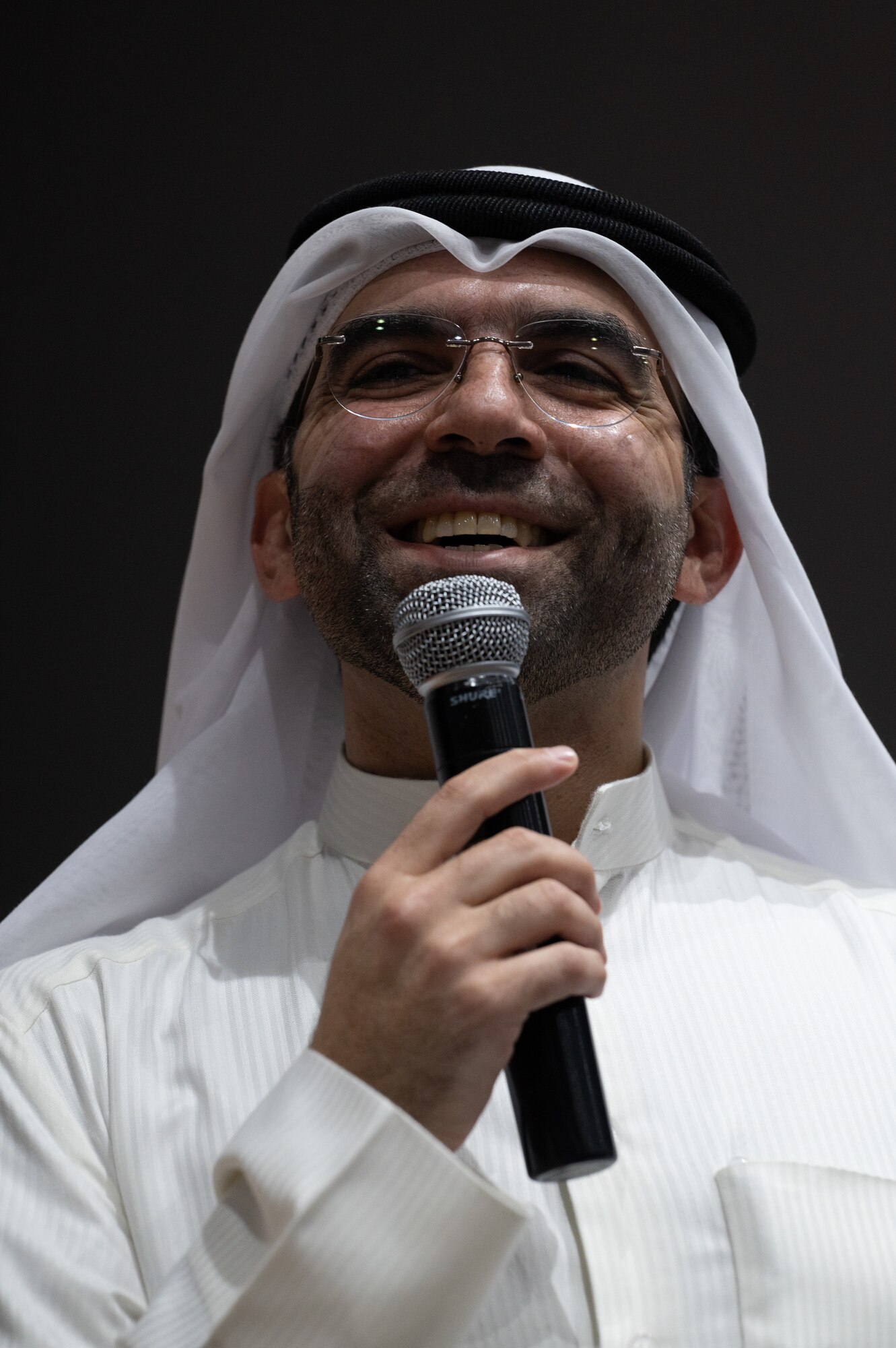 Dr. Ali A. Alkandari, an Arabic and Islamic Studies expert, educates U.S. service members and coalition partners on Ramadan at Ali Al Salem Air Base, Kuwait, March 14, 2023. Dr. Alkandari spoke on the significance of Ramadan, what to expect in Kuwait during Ramadan, and some cultural courtesies to observe. Having a better comprehension of the host nation’s culture allows for deeper understanding, mutual respect and lasting partnerships. (U.S. Air Force photo by Senior Airman Devan Halstead)