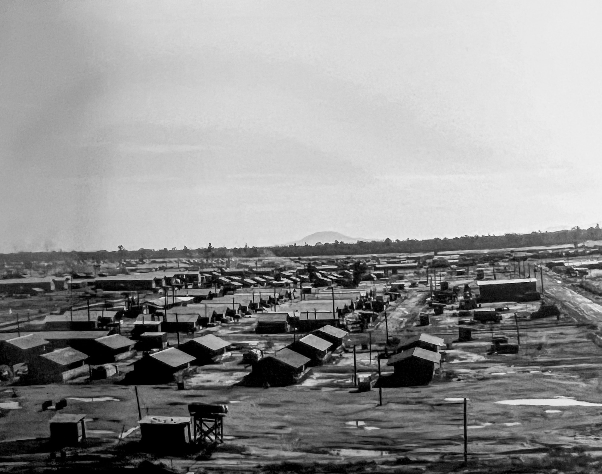Facilities and skyline at the 19th Tactical Air Support Squadron (TASS), Tan Son Nhut Airbase, III Corps, South Vietnam in 1970. Retired Brig. Gen. Kenneth J. Stromquist serviced as an O-2 Skymaster pilot at the 19th TASS.