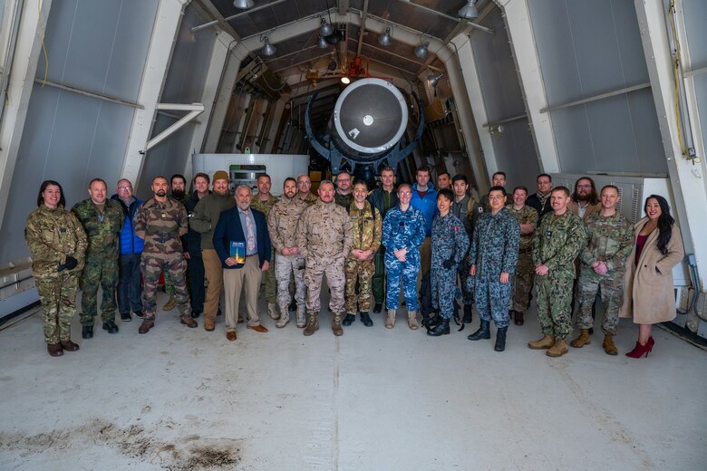 Participants in the Global Sentinel ’24 initial planning conference pose for a picture at the Vandenberg History Museum, Calif., Mar. 1, 2023. Global Sentinel is a one-of-a-kind event that brings together multinational partners from all major theaters and provides a venue for collaboration in the space domain focused on space surveillance, safety, and security. (U.S. Space Force photo by Tech. Sgt. Luke Kitterman)
