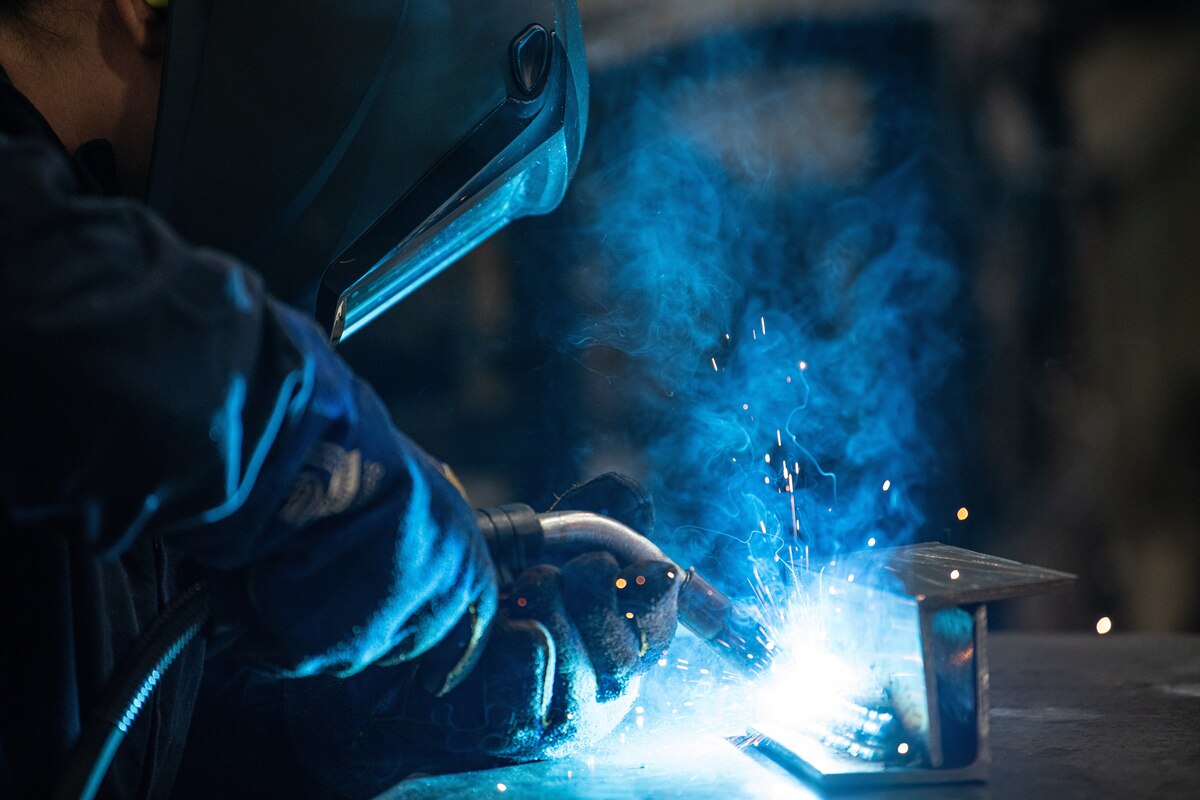 Airman 1st Class Kyla Gish , a 349 Maintenance Squadron aircraft metals technician help to maintain mission readiness repairing support equipment pieces for the 349th Air Mobility Wing at Travis Air Force Base, Calif