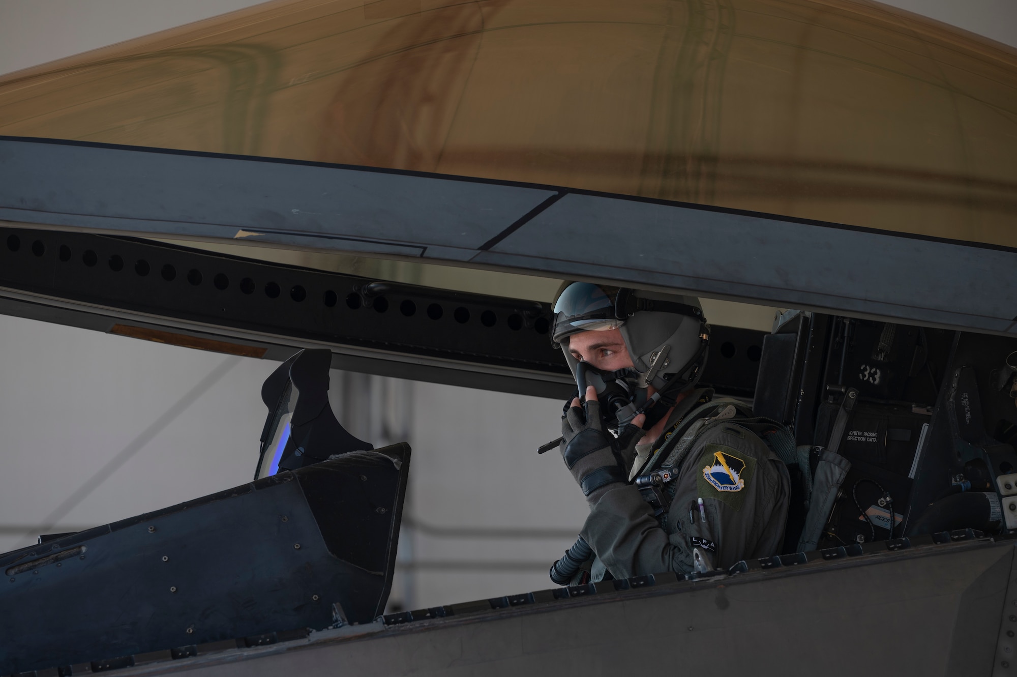 Pilot in a jet