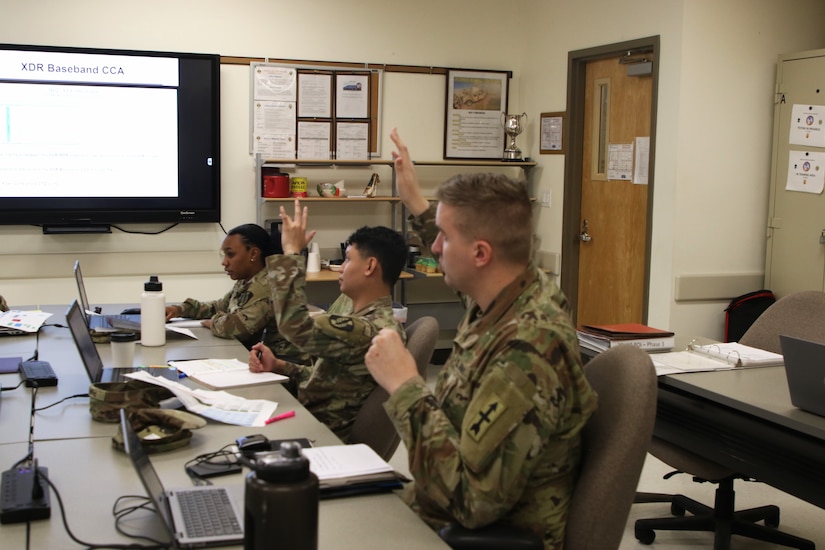 Spc. Zachary Miescke, attends the 25H reclass course in order to progress in his career as a signal Soldier.
High Tech Sacramento Regional Training Site - Sacramento graduated its first class of 40 students from the new Network Communications System Specialist (25H) course.