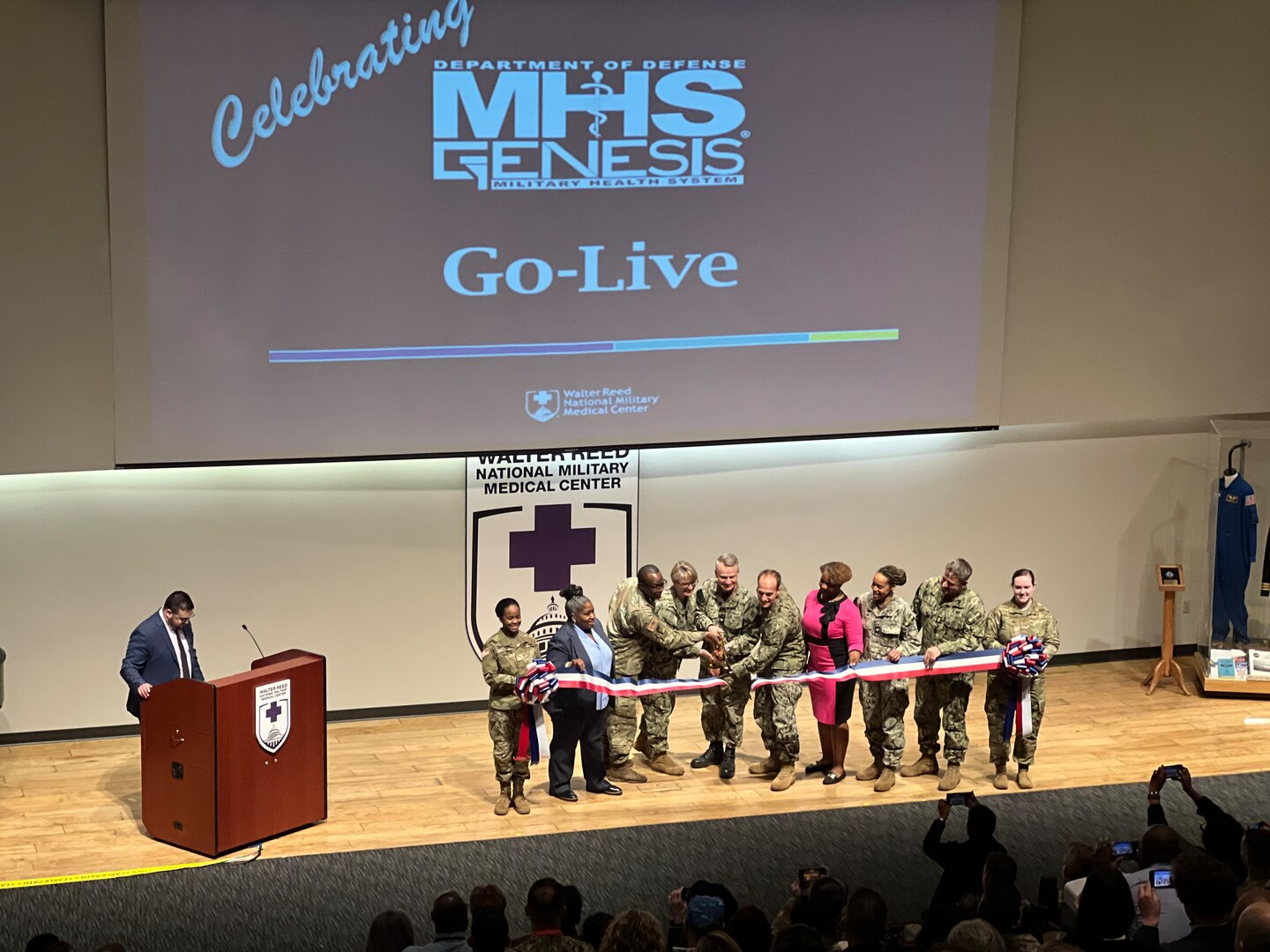 Group photo of ribbon cutting