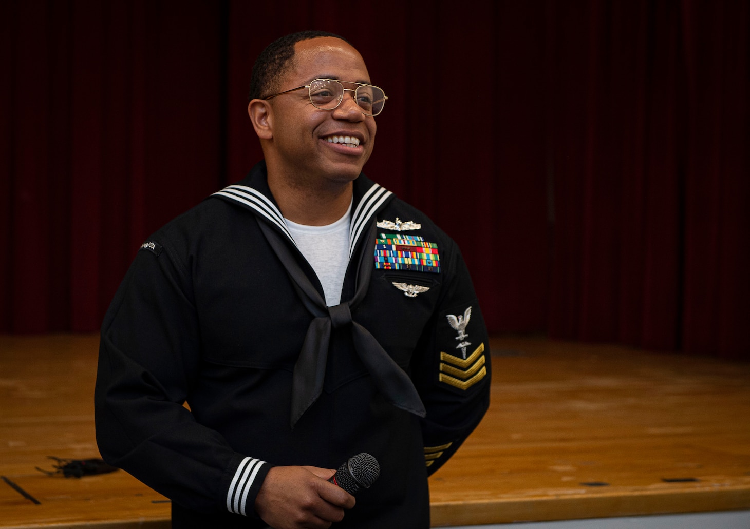 Hospital Corpsman 1st Class Travis Hunter, assigned to Navy Medicine Readiness and Training Command (NMRTC) Rota, is announced as the 2022 Regional Naval Medical Forces Atlantic (NMFL) Sailor of the Year (SOY) onboard Naval Support Activity (NSA) Portsmouth-Annex, March 24, 2023.