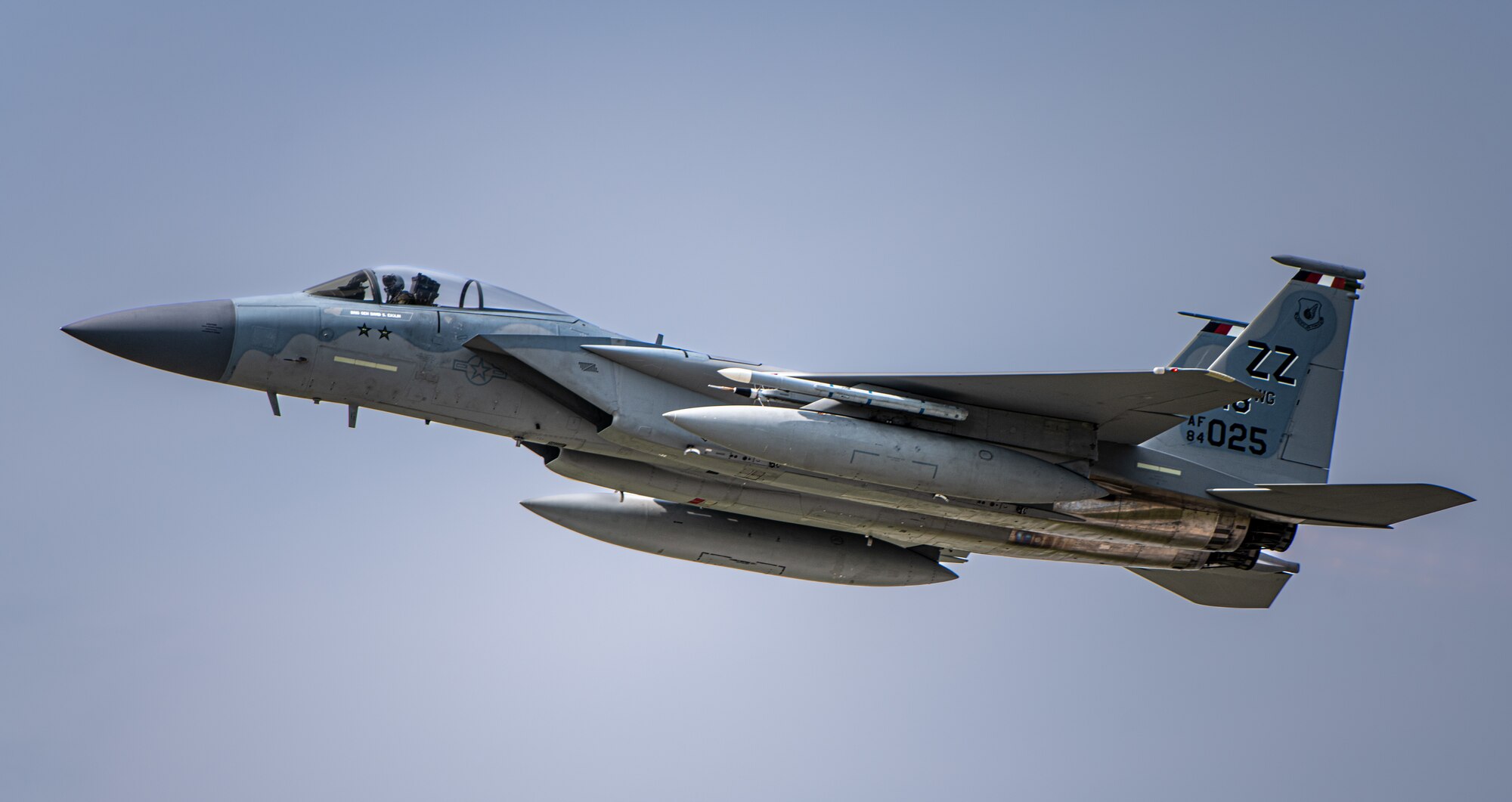 A jet takes off.