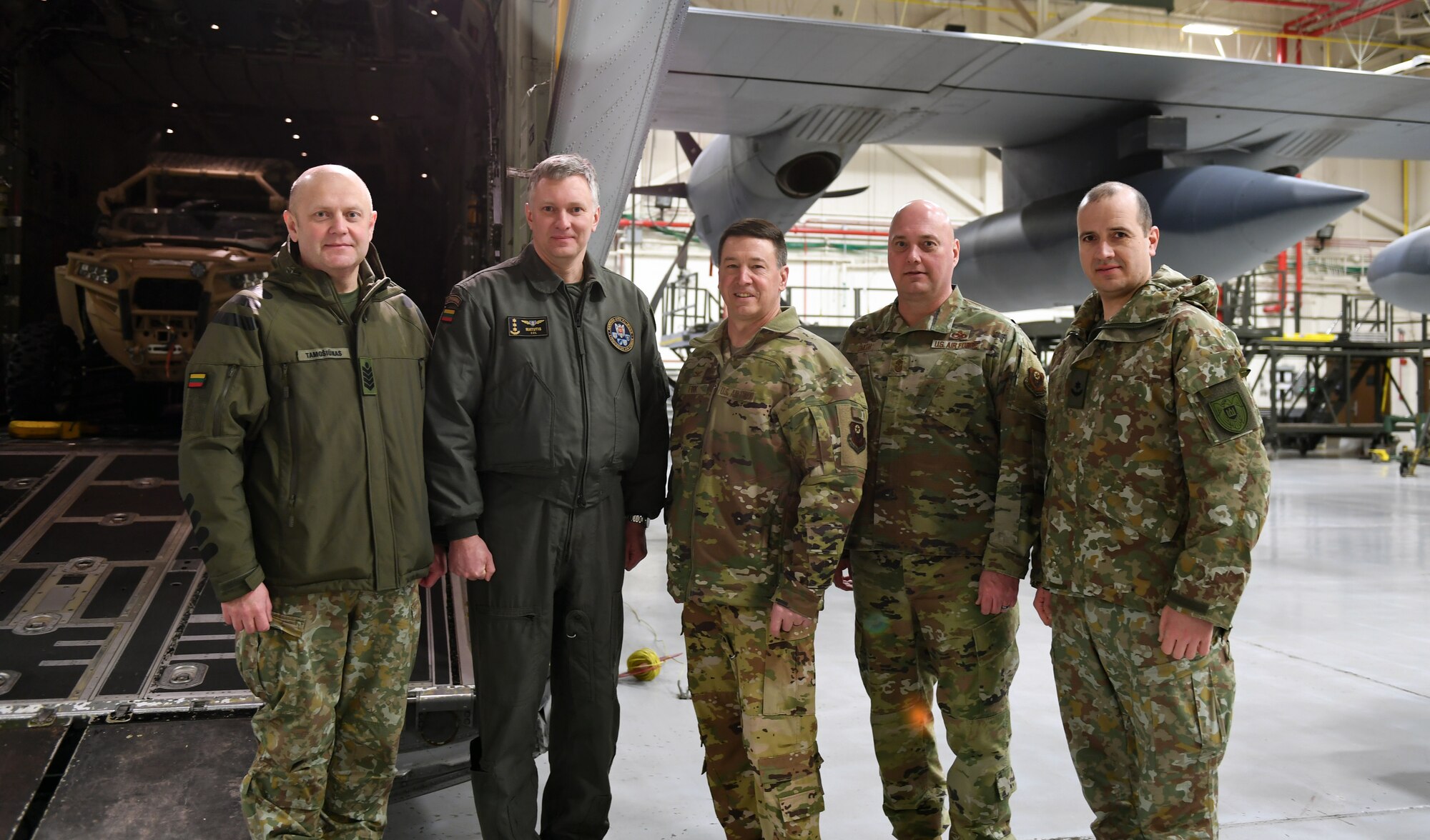 Col. Antanas Matutis, Lithuanian Air Force commander, visited with Airmen from the 193rd Special Operations Wing, March 21, 2023, in Middletown, Pennsylvania.