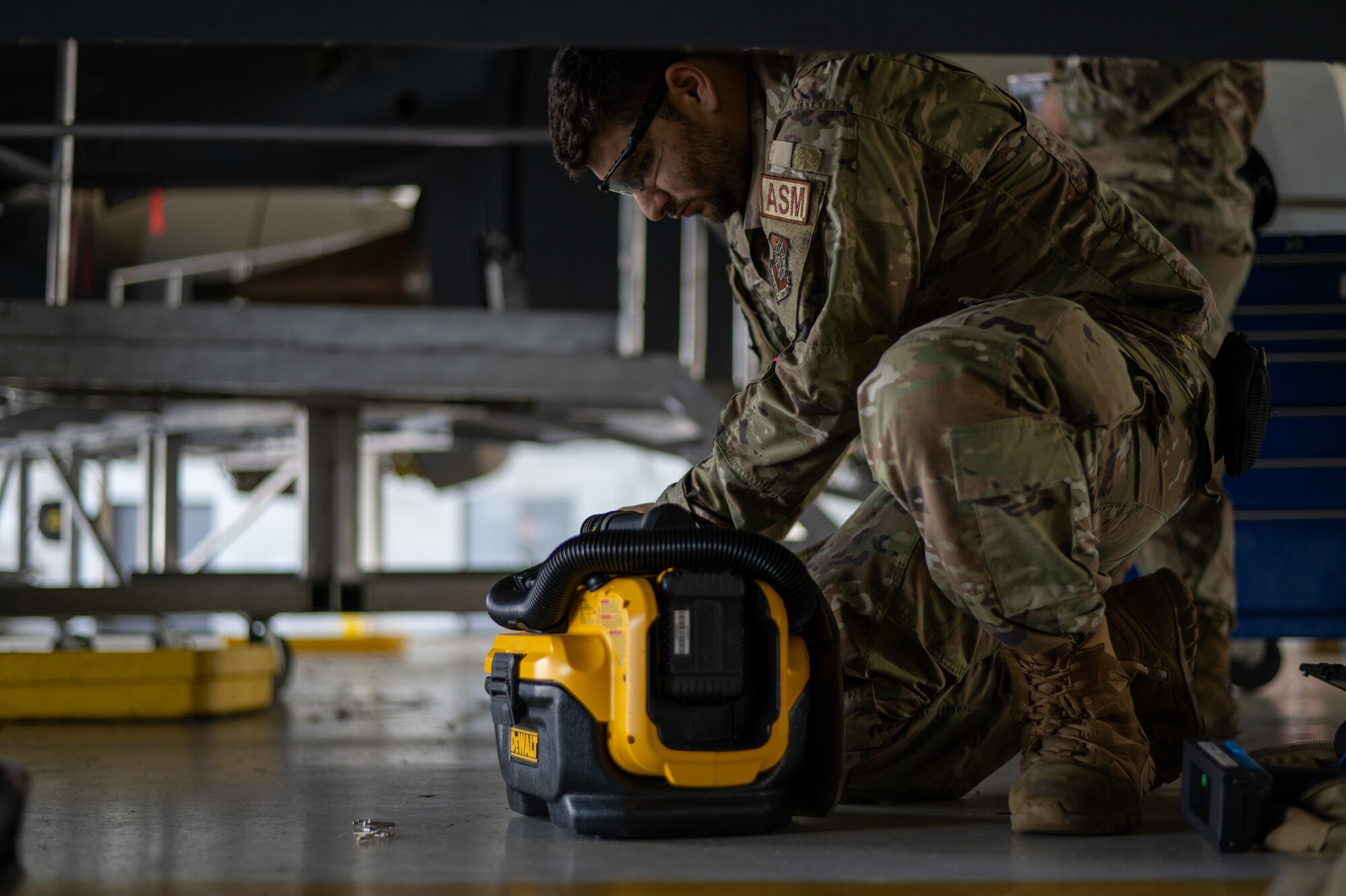 Pace incorporates his passion for art into his work as a metals technician, putting the same dedication into each project as an artist would in their work. (U.S. Air Force photo by Airman 1st Class Zachary Foster)