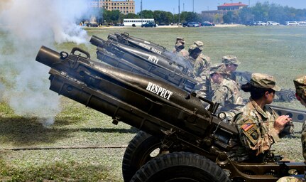 MEDCoE fields first all-female salute battery