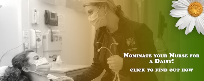 Tiffany Wood, a registered nurse at Landstuhl Regional Medical Center’s Post-Anesthesia Care Unit, prepares a patient for a surgical procedure at LRMC. Patients, staff and leaders may now nominate their favorite credentialed nurse member for Daisy Awards to recognize their commitment to selfless service and patient care.