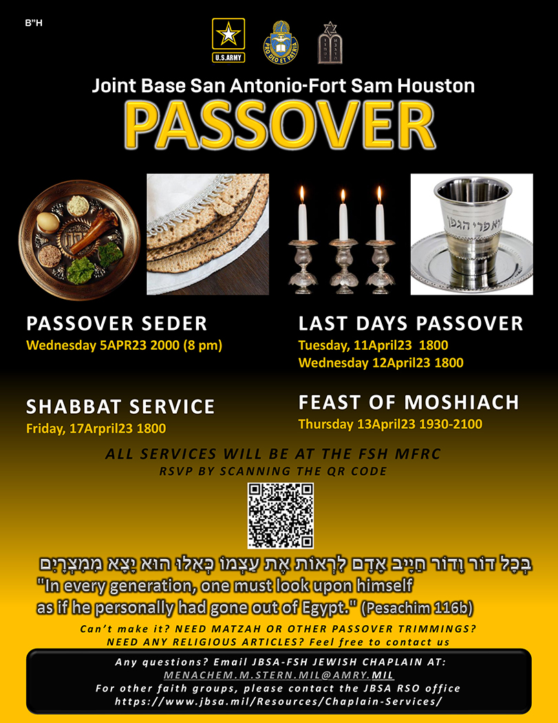 Commentary: Understanding the meaning of Passover > Joint Base San