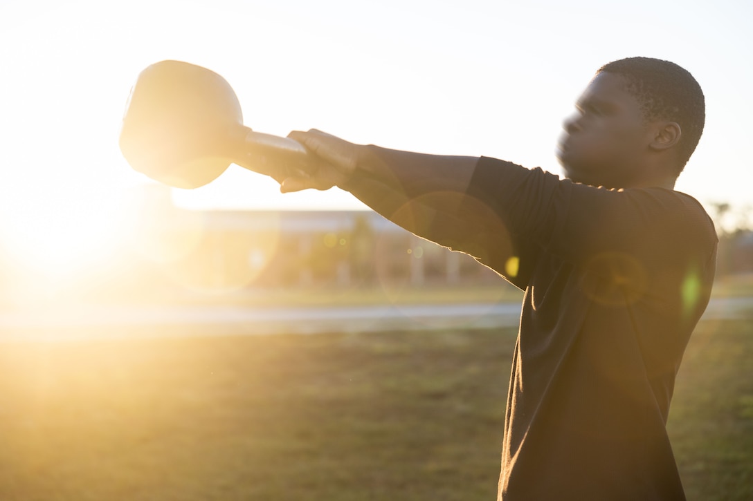 Marine Forces Special Operations Command hosts an Honor Workout recognizing all fallen Marine Raiders who passed away during the month of October at Camp Lejeune, North Carolina, Oct. 6, 2022. Command personnel participated in a moment of silence to pay tribute to those who lost their lives before competing in a team competition centered on physical and cognitive exercises. (U.S. Marine Corps photo by Sgt. Brennan Priest)