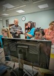 Staff at Barquist Army Health Clinic receive on-site support during the launch of MHS GENESIS Mar. 25, Fort Detrick, Maryland.