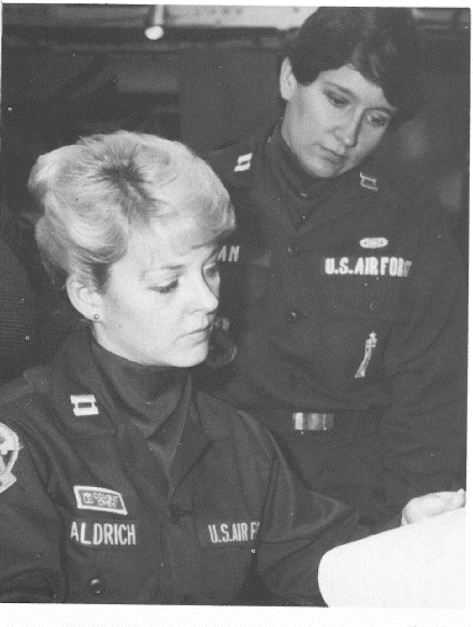 Retired Lt..Col. Linda Aldrich works apart of the first all female missileer crew at Whiteman Air Force Base, Mo. 1985. The path that the first female missileers blazed helped lead the way for the current generation of Strikers.