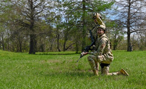 two people prepare for training