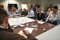 The U.S. Naval Post Graduate School (NPS) conducted a two-week Basic Analytic Wargaming Course (BAWC) for U.S. Sixth Fleet on Naval Support Activity (NSA) Naples, Italy, Feb. 27-March 10, 2023. For more than 80 years, U.S. Naval Forces Europe-U.S. Naval Forces Africa (NAVEUR-NAVAF) has forged strategic relationships with allies and partners, leveraging a foundation of shared values to preserve security and stability. Headquartered in Naples, Italy, NAVEUR-NAVAF operates U.S. naval forces in the U.S. European Command (USEUCOM) and U.S. Africa Command (USAFRICOM) areas of responsibility. U.S. Sixth Fleet is permanently assigned to NAVEUR-NAVAF, and employs maritime forces through the full spectrum of joint and naval operations.