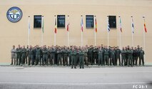 (Feb. 13, 2023) Members of Tactical Leadership Program Class 23.1 pose for a photo, Feb. 13, 2023. Carrier Air Wing (CVW) 7 is the offensive air and strike component of Carrier Strike Group (CSG) 10 and the George H.W. Bush CSG. The squadrons of CVW-7 are Strike Fighter Squadron (VFA) 86, VFA-103, VFA-136, VFA-143, Electronic Attack Squadron (VAQ) 140, Carrier Airborne Early Warning Squadron (VAW) 121, Helicopter Sea Combat Squadron (HSC) 5, and Helicopter Maritime Strike Squadron (HSM) 46. The George H.W. Bush CSG is on a scheduled deployment in the U.S. Naval Forces Europe area of operations, employed by U.S. Sixth Fleet to defend U.S., allied, and partner interests.
