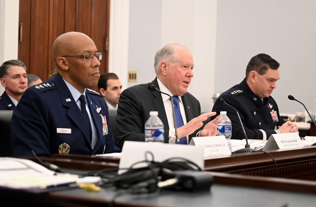 Air Force leaders provide testimony in Congress.