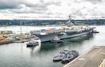 USS Theodore Roosevelt (CVN 71), pictured above while undocking Aug. 4, 2022, completed an 18-month availability March 21, 2023, at Puget Sound Naval Shipyard & Intermediate Maintenance Facility, in Bremerton, Washington. The carrier completed sea trials en route to San Diego. (U.S. Navy photo by Wendy Hallmark)