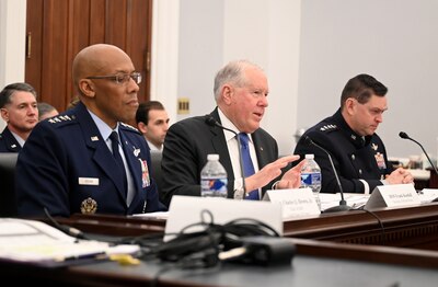 Kendall, Brown, Saltzman tell lawmakers ‘on-time’ budget needed to meet security challenges, transform Air, Space Forces
