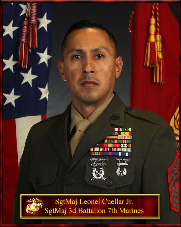 SgtMaj Leonel Cuellar Jr. > 1st Marine Division > Biography