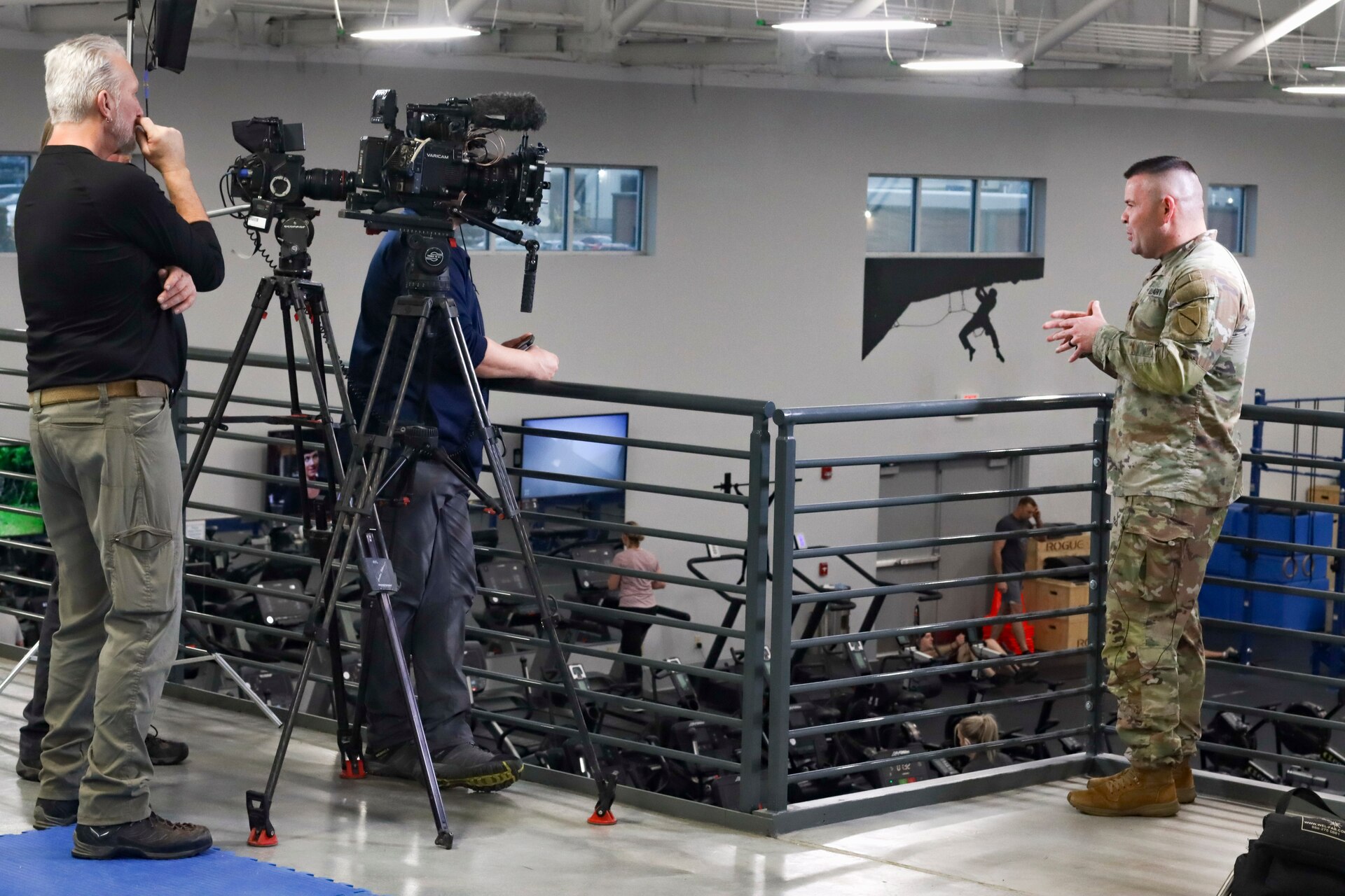 Capt. Jeremy Mullins eyes the camera to promote H2F nationally