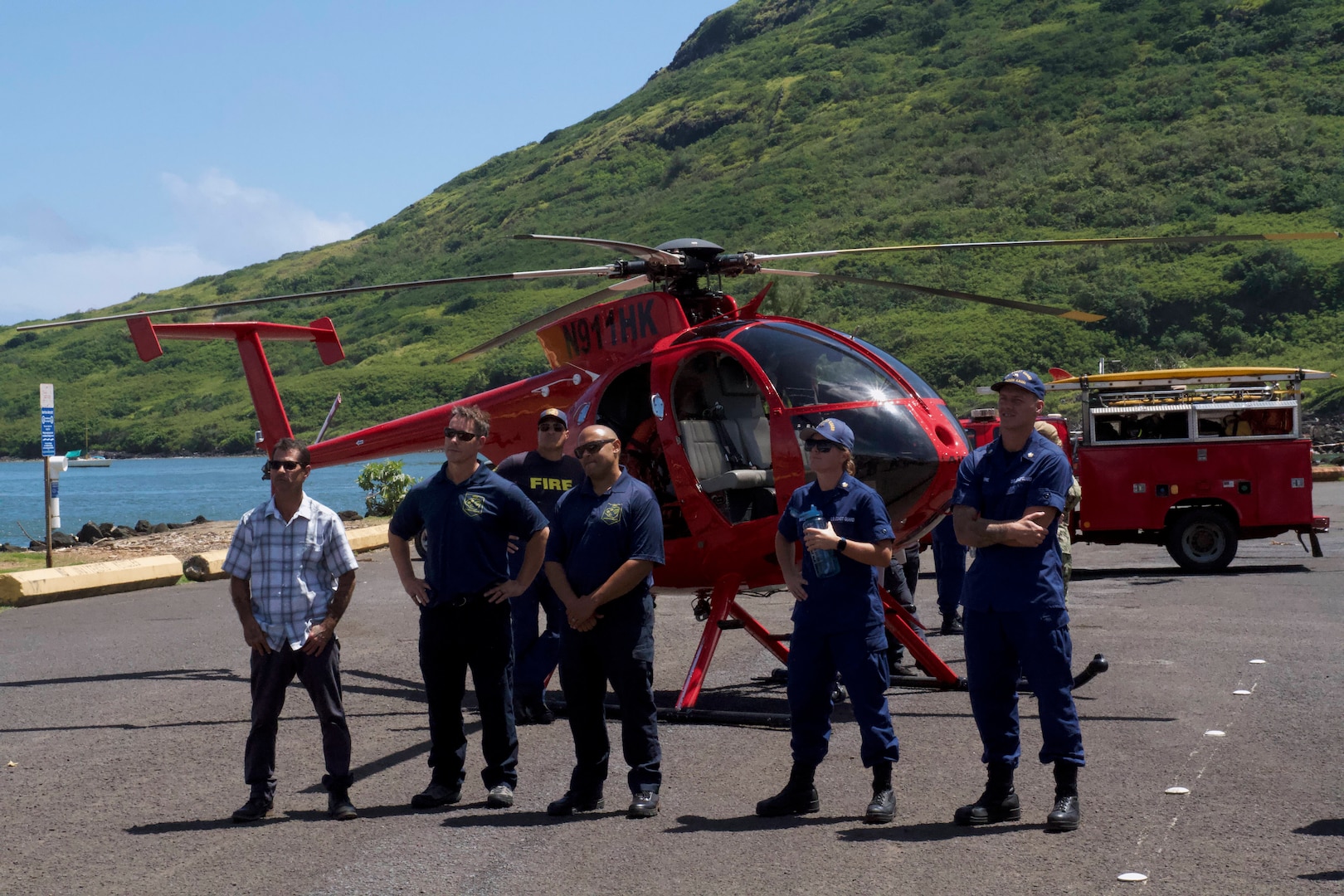 Coast Guard and County of Kauai agency personnel successfully completed a search and rescue exercise (SAREX) off Kauai’s coast, Thursday.

The exercise simulated a multi-agency response to the report of an overdue fishing vessel that failed to return to shore.