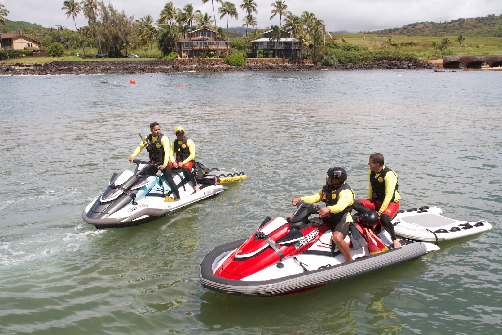 Coast Guard and County of Kauai agency personnel successfully completed a search and rescue exercise (SAREX) off Kauai’s coast, Thursday.

The exercise simulated a multi-agency response to the report of an overdue fishing vessel that failed to return to shore.