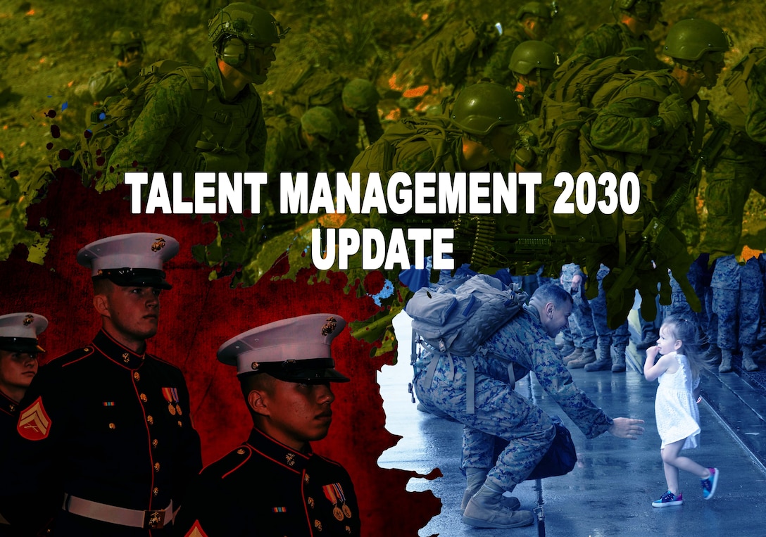 U.S. Marine Corps Graphic created to accompany the Headquarters Marine Corps Talent Management Update. (U.S. Marine Corps graphic by Lance Cpl. Maximilian C. Campbell)