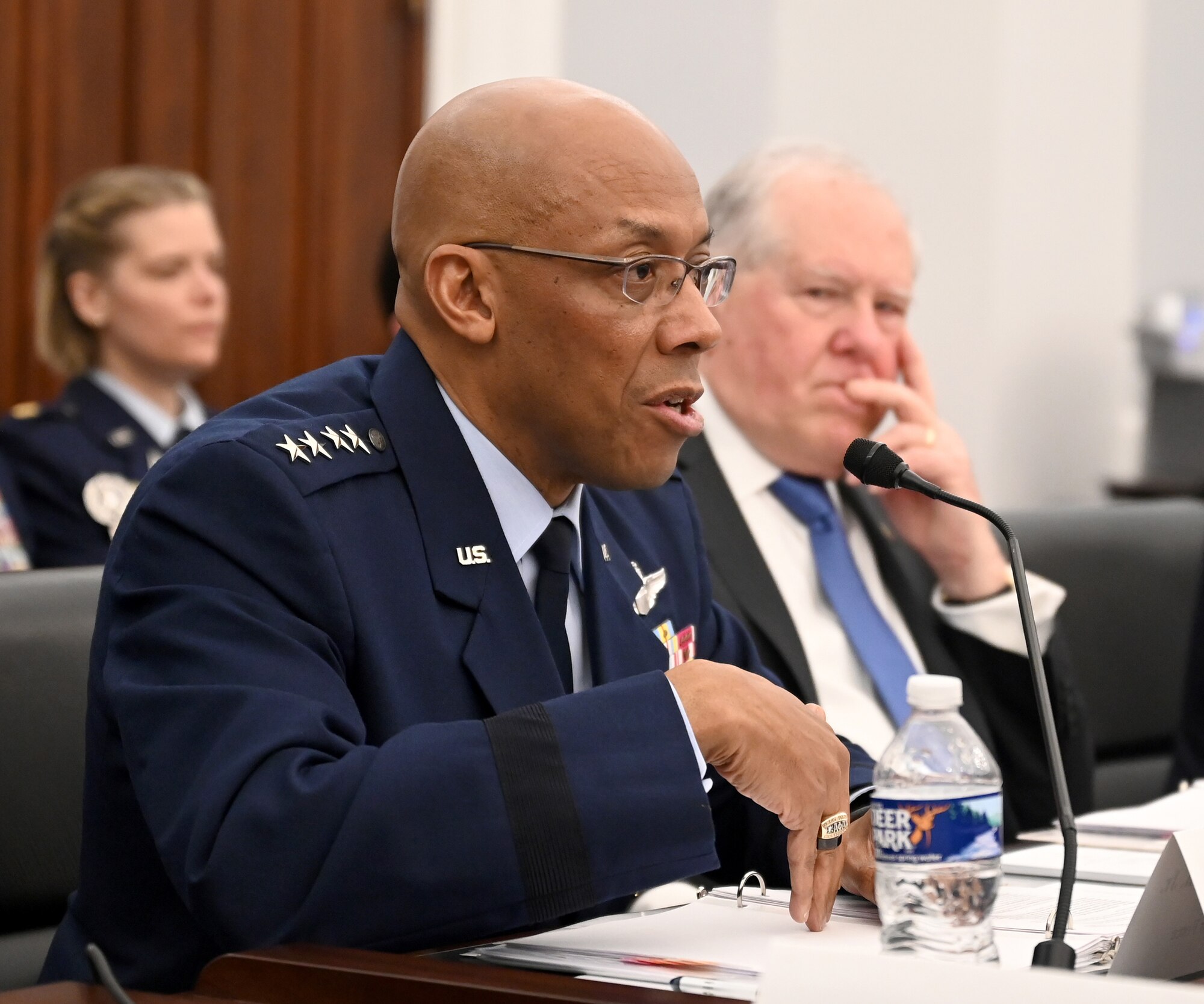 Kendall, Brown, Saltzman tell lawmakers ‘on-time’ budget needed to meet security challenges, transform Air, Space Forces