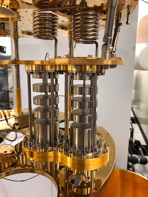 gold and silver machinery with cylindrical parts