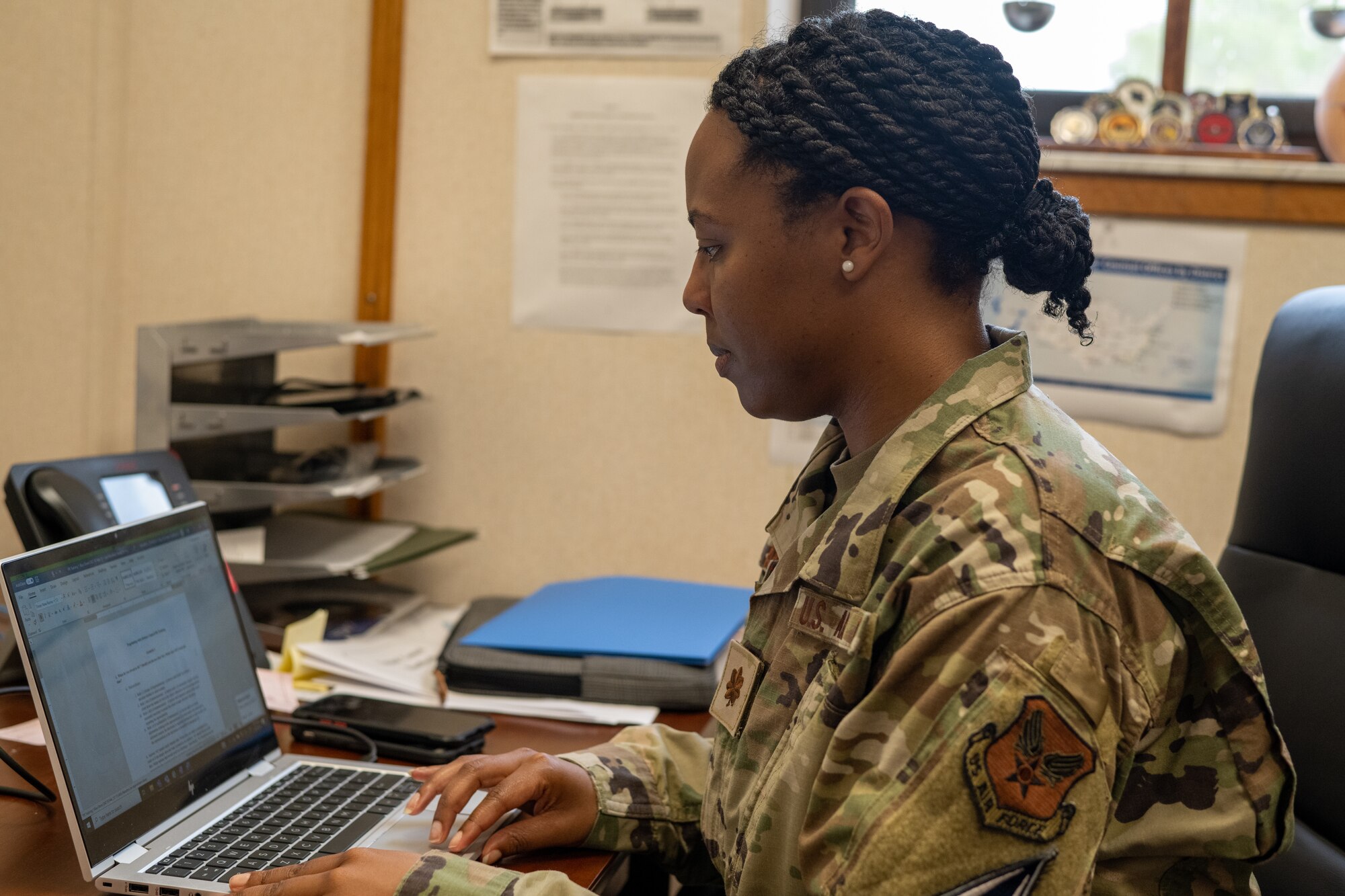 The primary goal of the Victims Counsel is to take whichever legal course best aligns with the needs of the victim. The team is open and available to discuss every situation through with their clients, aiding in each step of the legal process. (U.S. Air Force photo by Airman 1st Class Zachary Foster)