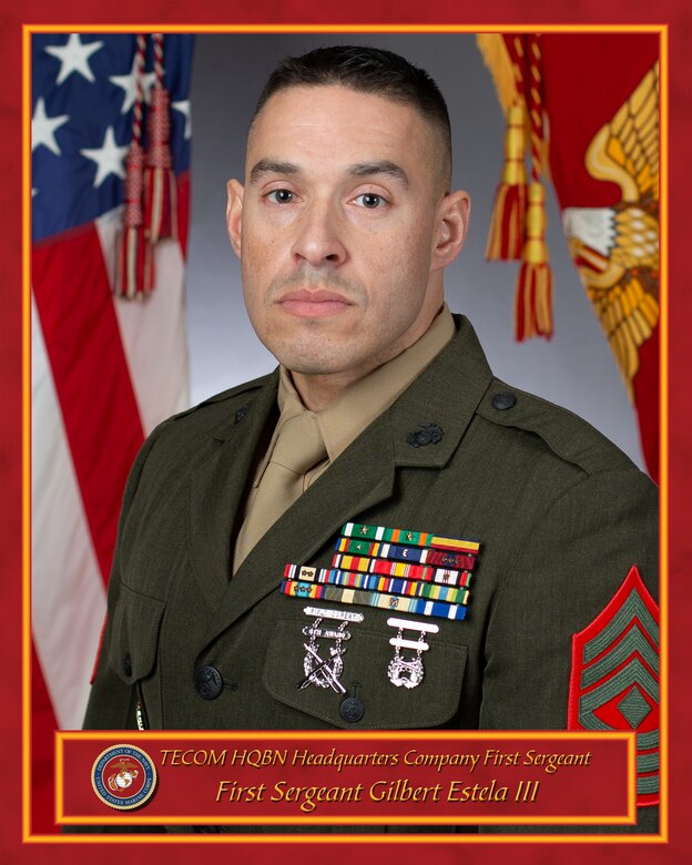 First Sergeant Gilbert Estela III Official Biography Photo