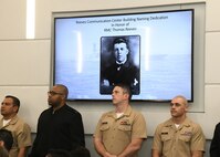 Honoring One of Their Own - Medal of Honor Recipient RMC Reeves is Remembered   
NCTAMS LANT Names Headquarters The Reeves Communication Center

Photo