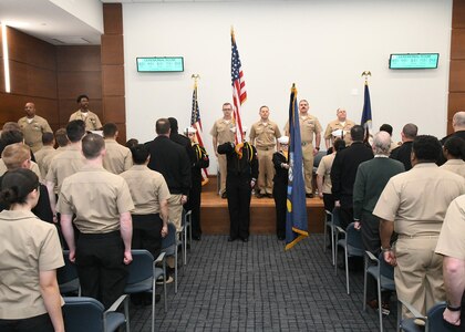 Honoring One of Their Own - Medal of Honor Recipient RMC Reeves is Remembered   
NCTAMS LANT Names Headquarters The Reeves Communication Center

Photo