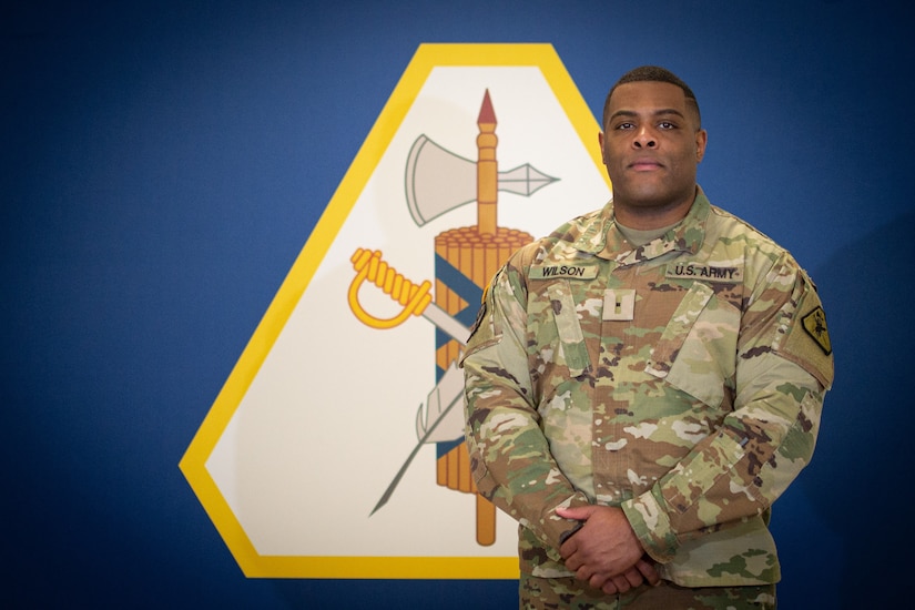 Chief Warrant Officer 1 David Joshua Wilson serves as a Legal Administrator with the 139th Legal Operations Detachment, U.S. Army Reserve Legal Command. Wilson credits the comradery and expertise of his fellow Warrant Officers for his success.