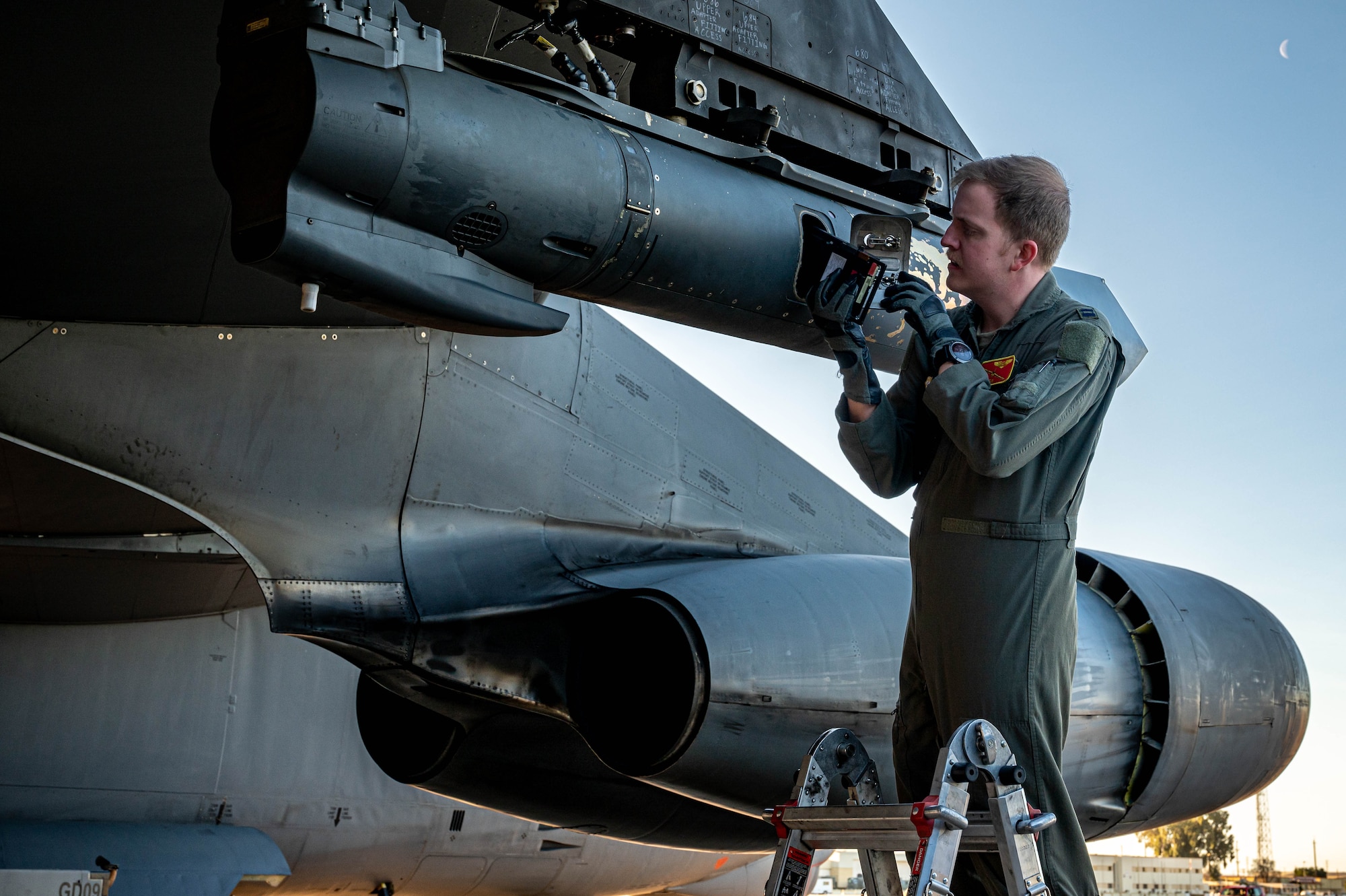 A B-52H Stratofortess assigned to the 23rd Expeditionary Bomb Squadron land at Morón Air Base, Spain, Mar. 22, 2023. Bomber missions demonstrate the credibility of our forces to address a global security environment that is more diverse and uncertain than at any other time in recent history. (U.S. Air Force photo by Airman 1st Class Alexander Nottingham)