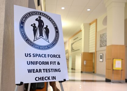 USSF completes service dress uniform fit tests