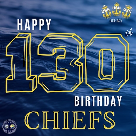 A graphic illustration designed to celebrate the U.S Navy rank of Chief Petty Officer (CPO). This year marks the 130th anniversary of the CPO rank, which was established April 1,1893.