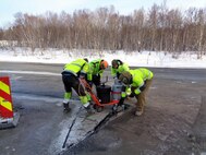 (March 15, 2023) Seabees from Naval Mobile Construction Battalion (NMCB) 1 Detail Nordic and personnel from Forsvarsbygg, the Norwegian Defense Estates Agency (NDEA), partnered together to conduct training on multiple cold weather construction efforts on Evenes Air Station and Ramsund Naval Base, Norway, March 15, 2023. CTF 68 headquartered in Rota, Spain, commands all Navy Expeditionary Forces in U.S. European Command and U.S. Africa Command areas of responsibility and is responsible for providing EOD operations, naval construction, expeditionary security, and theater security efforts in direct support of U.S. Naval Forces Europe-Africa and U.S. Sixth Fleet.