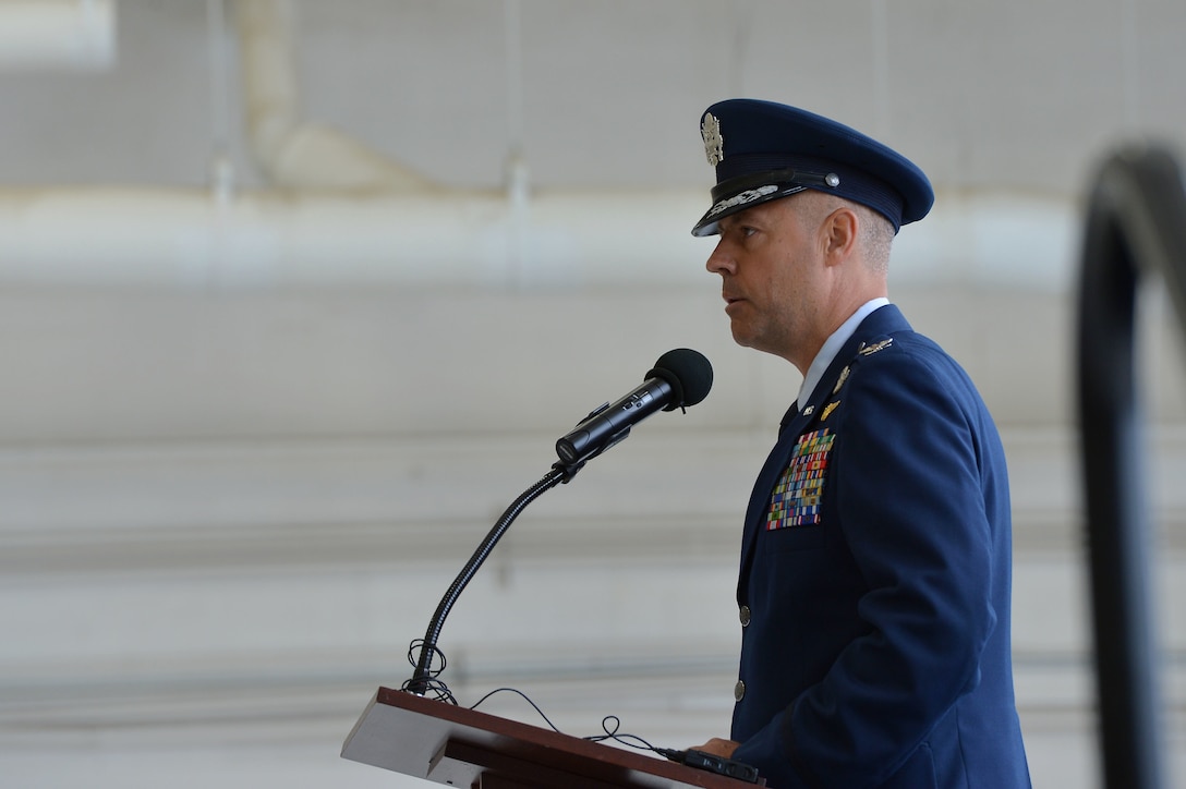 Col. Robert E. Hargens became the commander of the 155th Air Refueling Wing during the change of command ceremonies Aug. 5, 2017, at the Nebraska air base in Lincoln, Nebraska.